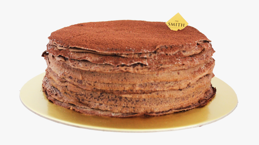 Chocolate Mille Crepes - Macaroon, HD Png Download