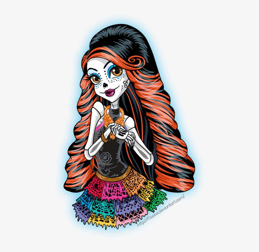 Transparent Monster High Clipart - Skelita Monster High Dibujo, HD Png Download