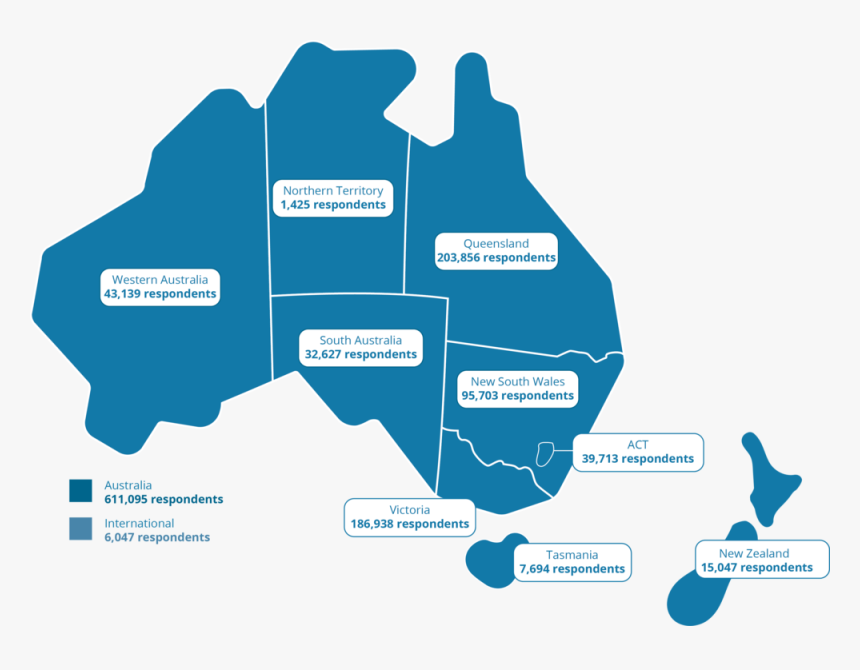 Australia-map W Nz 190521 - Do Jesuit Social Services Work, HD Png Download