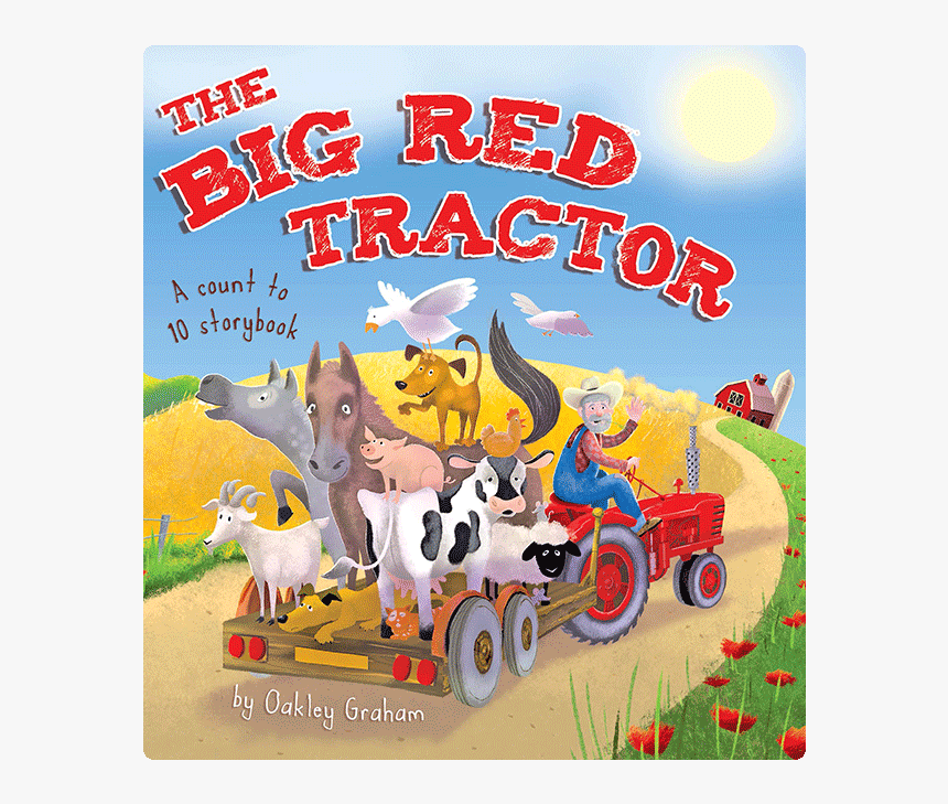 Big Red Tractor Little Hippo, HD Png Download