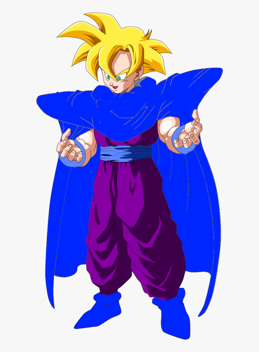 Teen Gohan By Sebadbz-d39zwr2 - Gohan Ssj2 Con Capa, HD Png Download