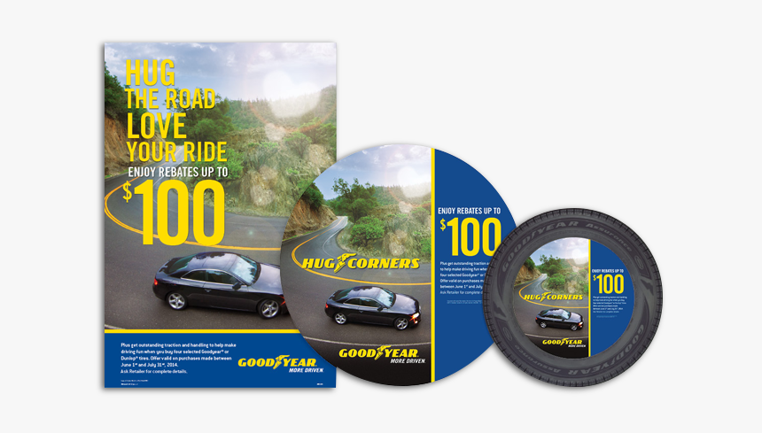 Goodyear Retail Promotions And Point Of Sale Materials - Tire Point Of Sale, HD Png Download