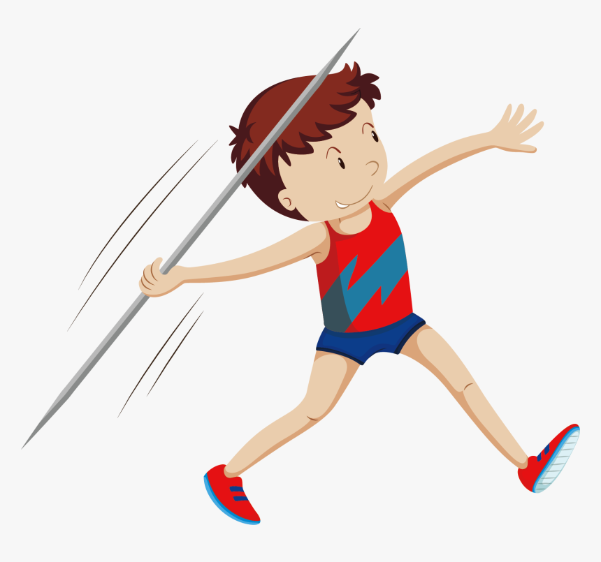 Transparent Athlete Clipart - Javelin Throw Clipart, HD Png Download