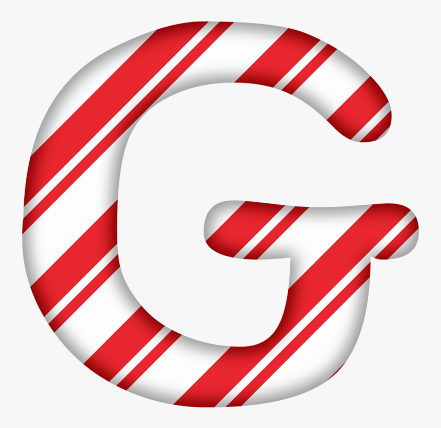 Candy Cane Letter G Png Clipart , Png Download - Christmas Letter C Png, Transparent Png