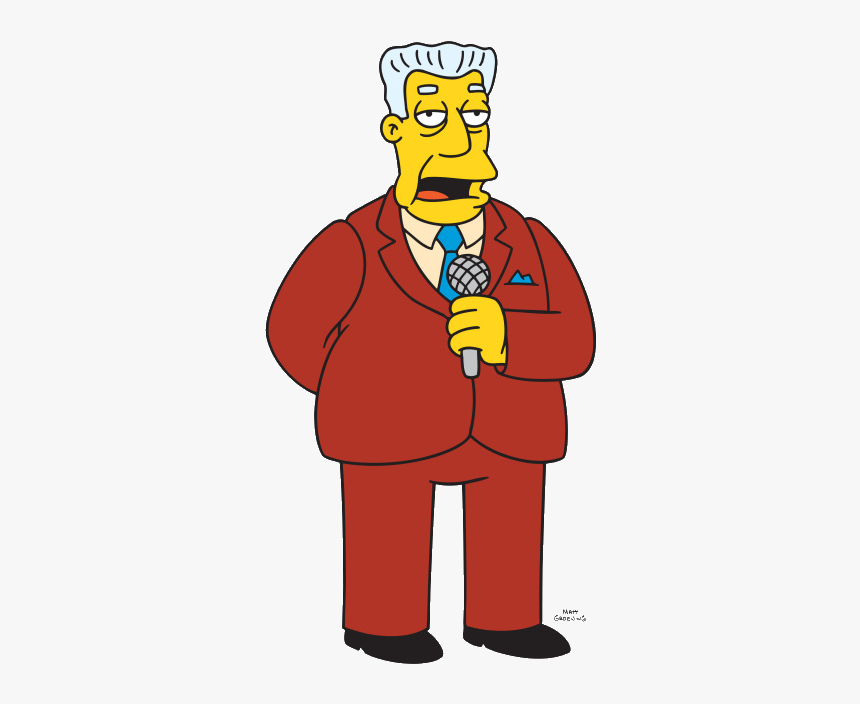 Sunday Discussion Comparing Alabama - Los Simpson Kent Brockman, HD Png Download