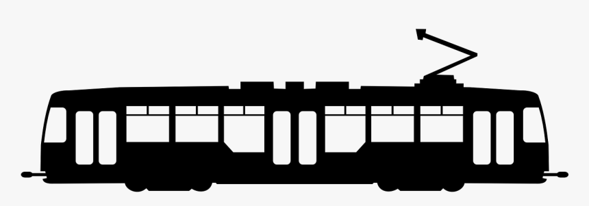 Tram Silhouette, HD Png Download