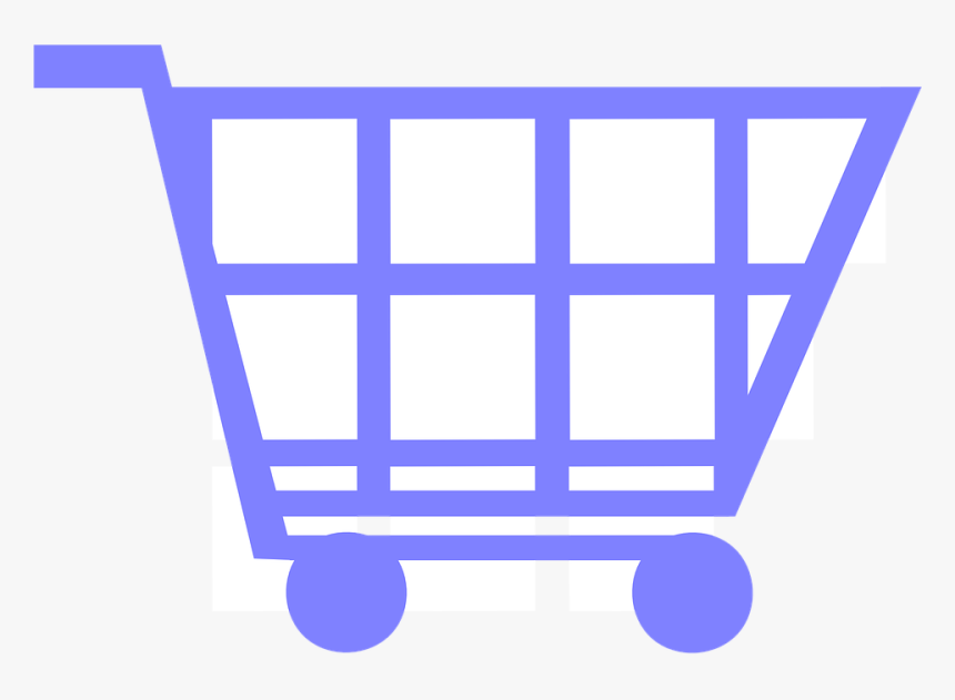 Blue, Cart, Shopping, Trolley, Shopping Cart, Ecommerce - Carrito De Compras Azul Png, Transparent Png