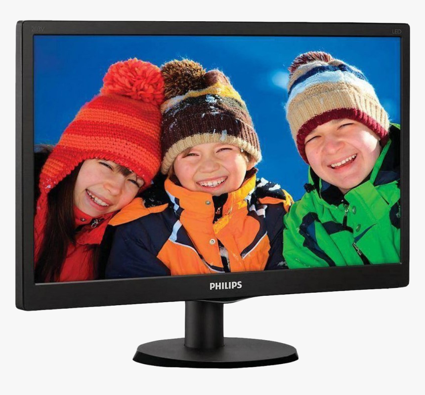 Pc Monitor Png Image - Philips 20 203v5 Led Monitor, Transparent Png