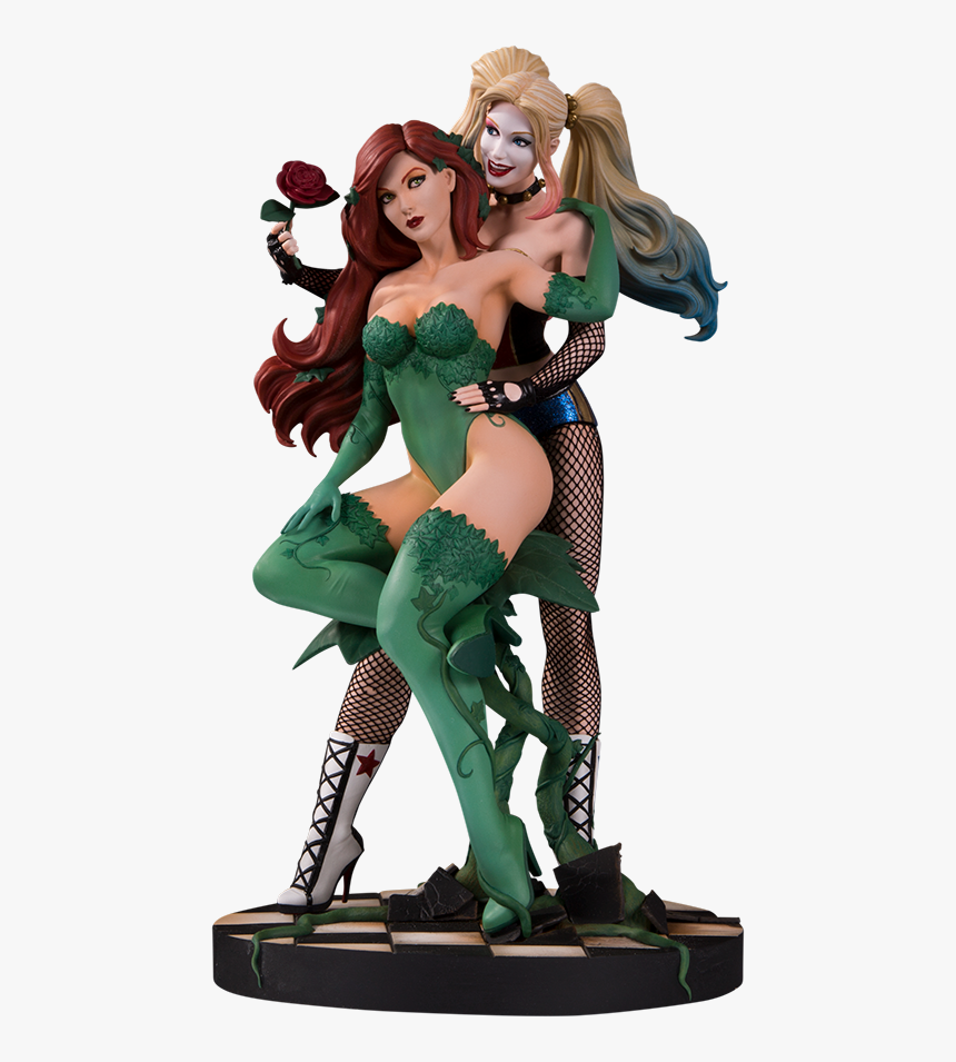 Harley Quinn Poison Ivy Statue, HD Png Download