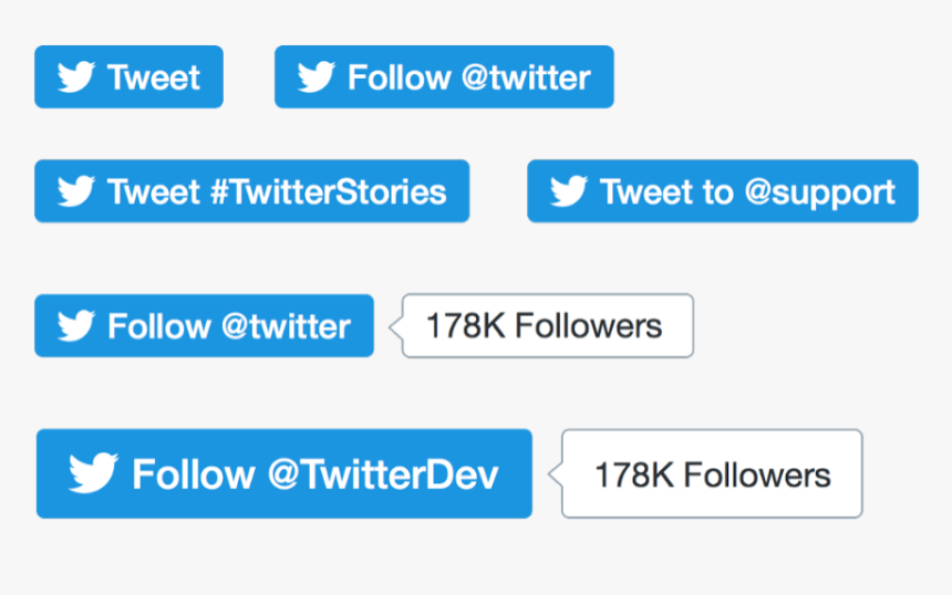 Twitternewbuttons - Twitter Button Site Follow, HD Png Download