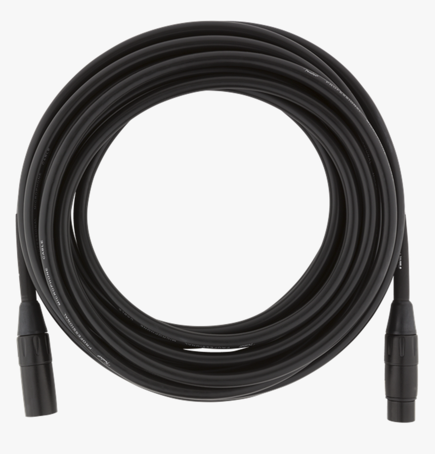 Fender Professional Series Microphone Cable, 25 , Black, HD Png Download
