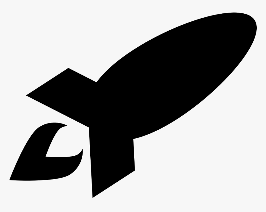 Rocket Black Shape - Rocket Symbol Png, Transparent Png