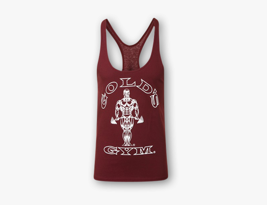 Golds Gym Stringer Black With White Lining, HD Png Download