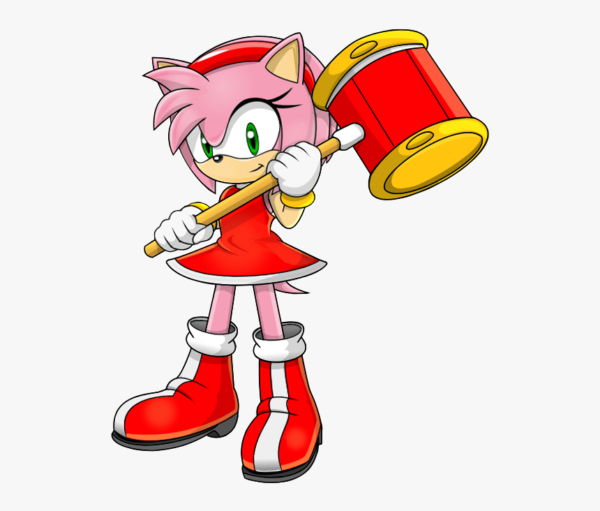 Amy Rose With Hammer, HD Png Download.