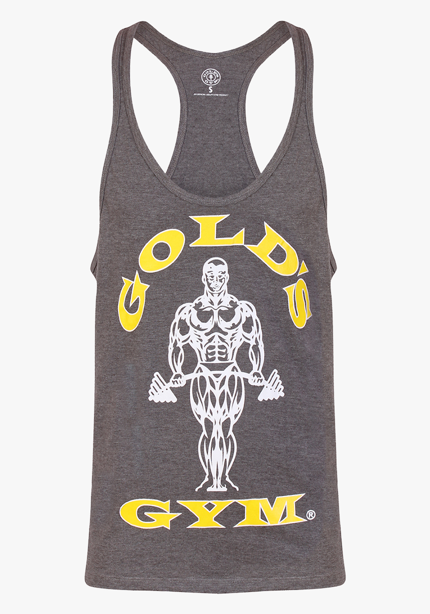 Golds Gym Stringer Joe Premium Vest - Golds Gym Stringer Grey, HD Png Download