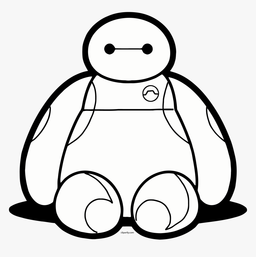 Baymax Staying Front View Png Clipart - Baymax Png, Transparent Png