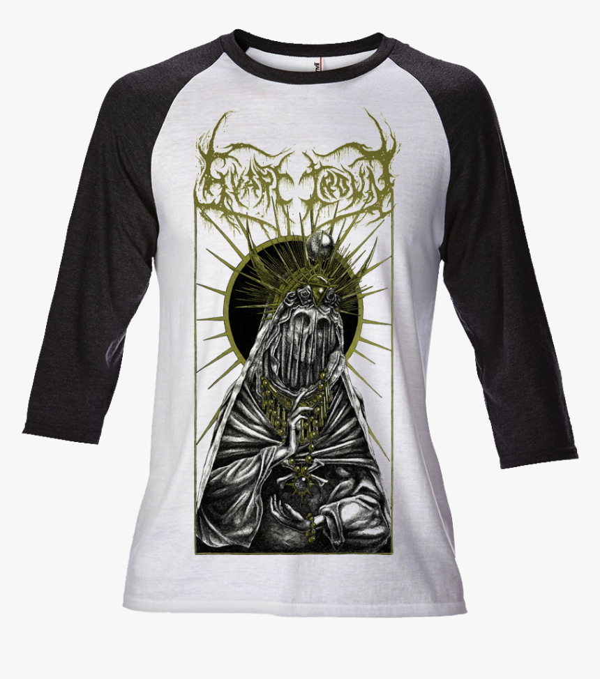 Image Of Santa Muerte Base Ball - Raglan Sleeve, HD Png Download