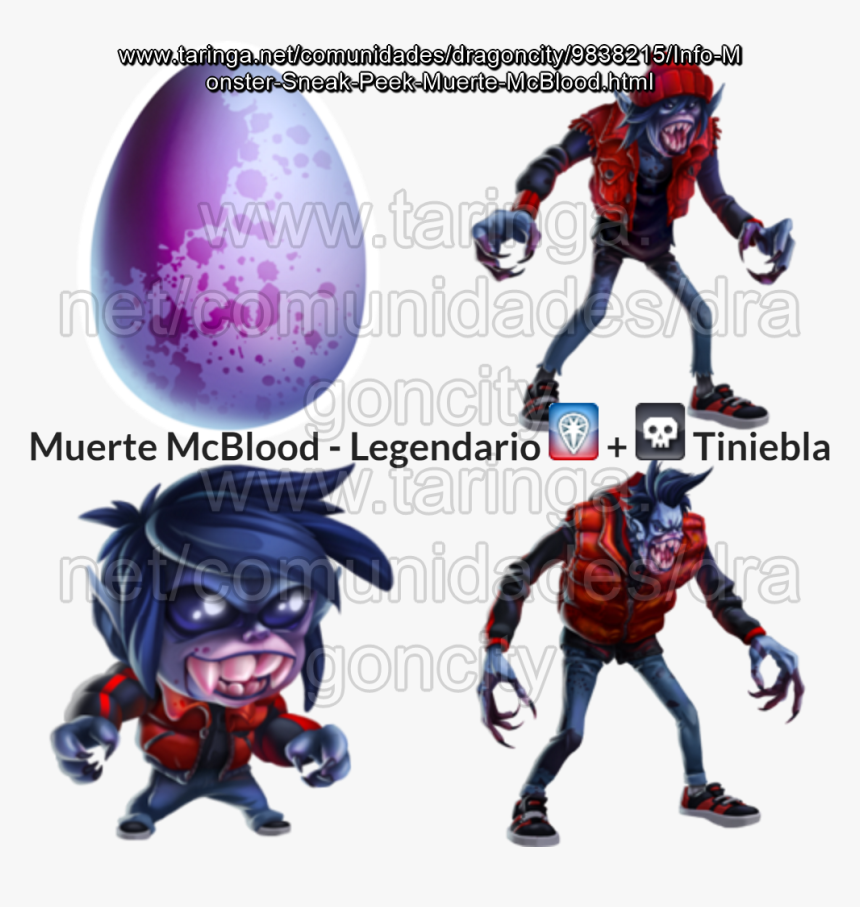 Monster Legends Muerte Mcblood, HD Png Download