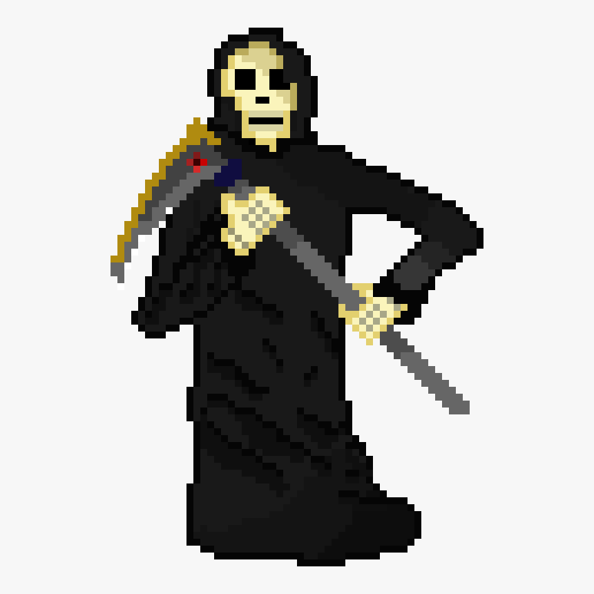 Black And Yellow Pixel Art, HD Png Download