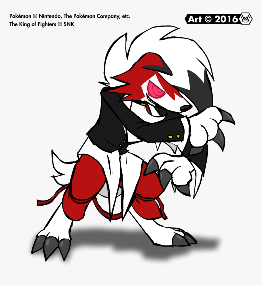 Transparent Lycanroc Png - King Of Fighters Pokemon, Png Download