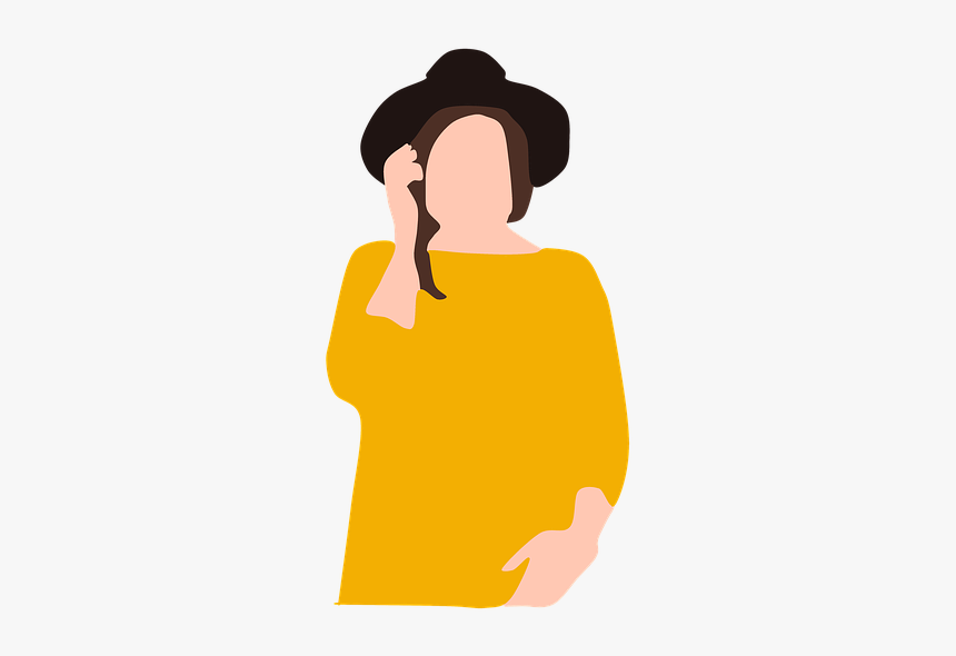 Woman, Hat, Phone, Speak, Talk, HD Png Download