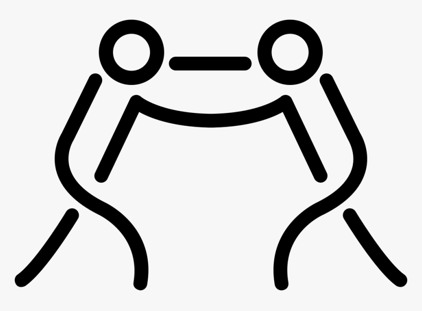 Fighters Couple - Stick Figure Fight Symbol, HD Png Download