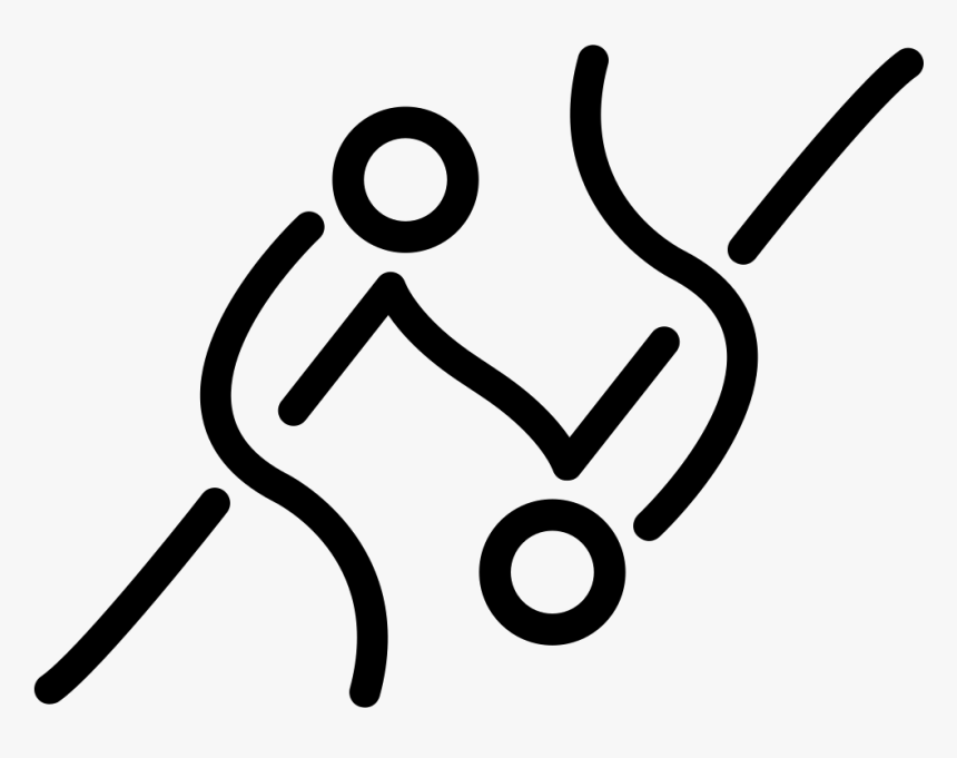 Fighters Sportive Couple Of Stick Men - Fighting Symbols, HD Png Download