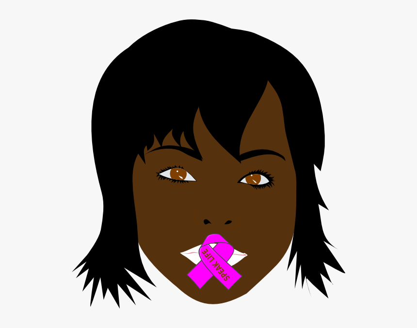 Speak Life Dark Brown Woman Svg Clip Arts - Womanafro Clip Art, HD Png Download