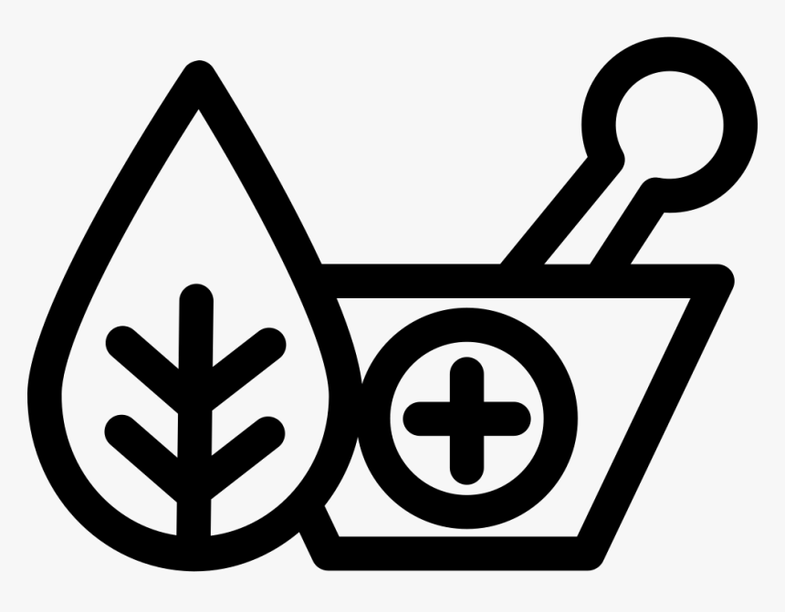 Natural Herbs And A Mortar For Healing - Traditional Chinese Medicine Icon, HD Png Download