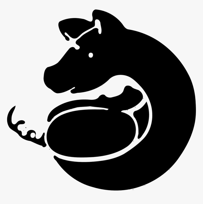 Silueta Cabeza De Cerdos, HD Png Download
