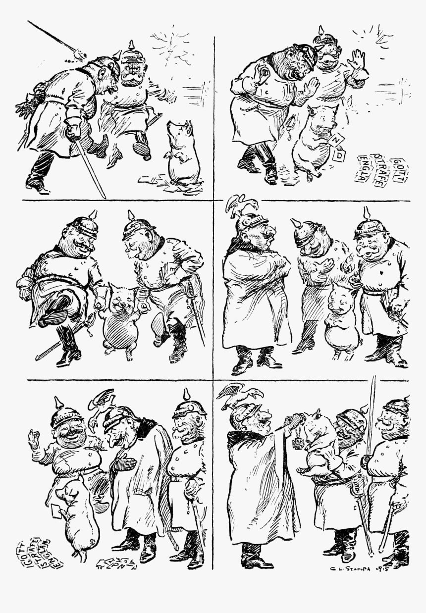 Punch S History Of The Great War P63 - World War 2 Cartoons, HD Png Download
