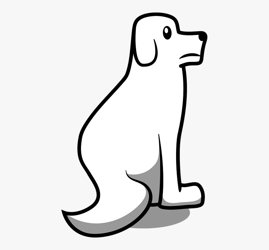 Dog, On Guard, Suspicious, Sad, Animal, Pet, White, HD Png Download