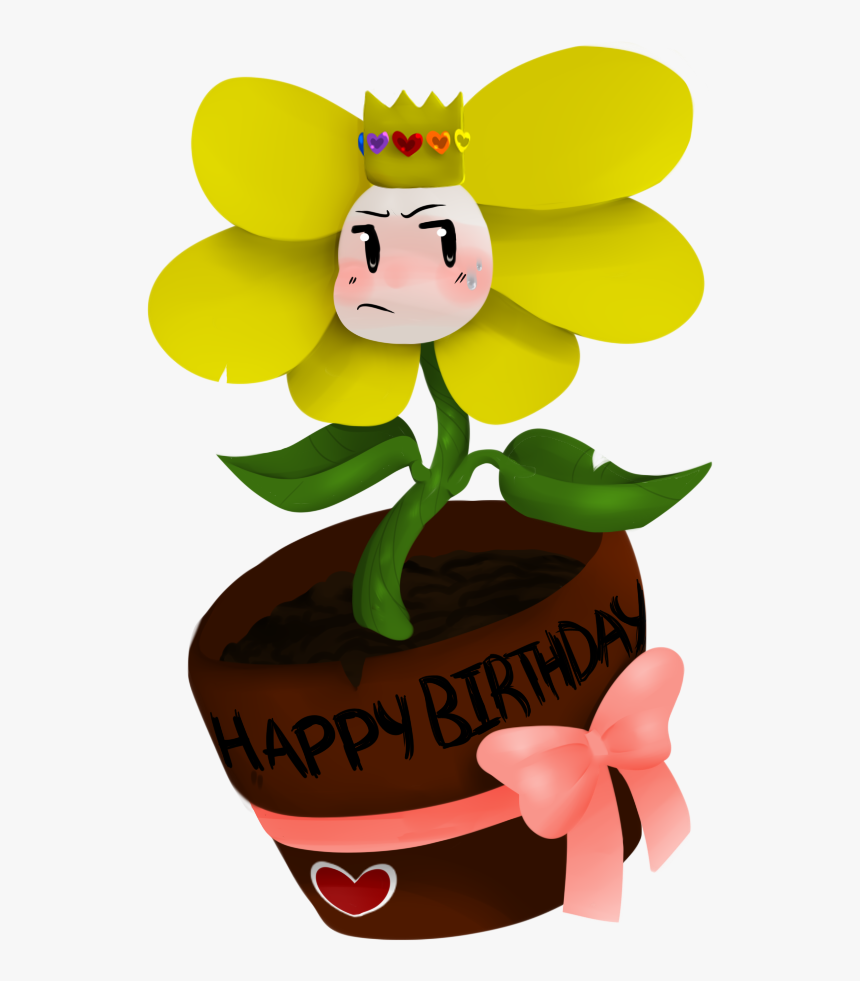 Flower Goat Art - Cartoon, HD Png Download
