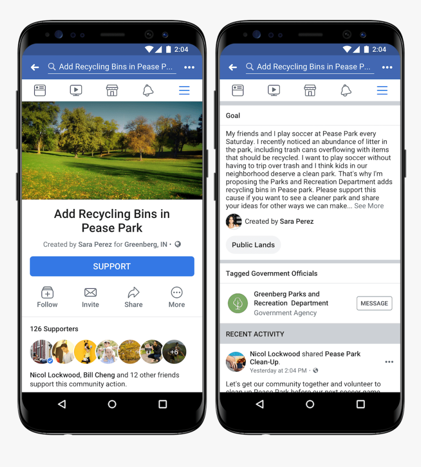Facebook Community Actions, HD Png Download