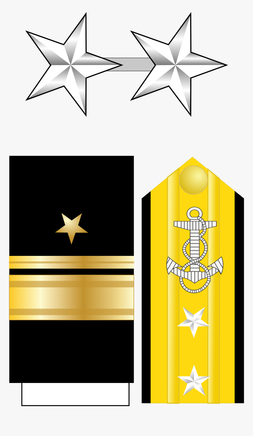 Rear Admiral Insignia, HD Png Download