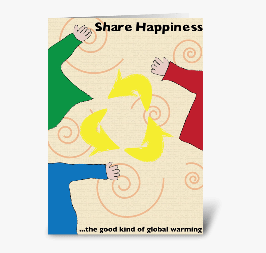 Share Happiness Greeting Card - Happy Hearts Fund, HD Png Download