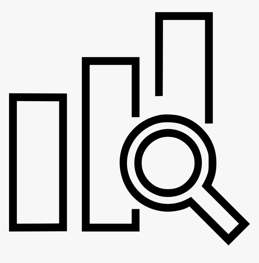 Analyze Bar Charts - Search And Display Icons, HD Png Download