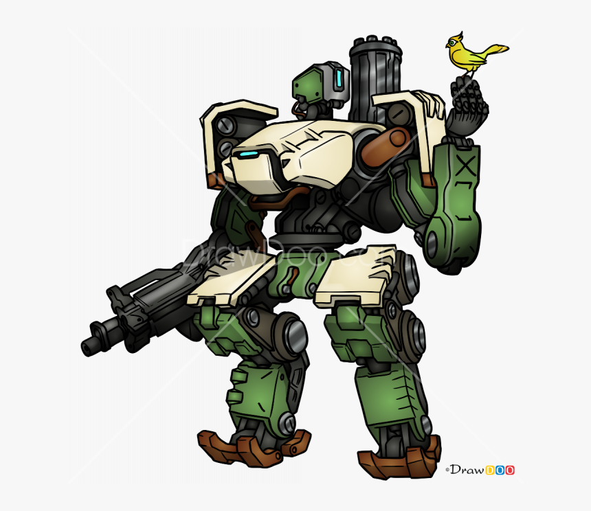 Overwatch Bastion Drawing, HD Png Download
