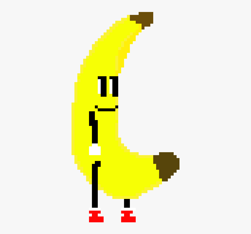 Pixel Banana Png, Transparent Png