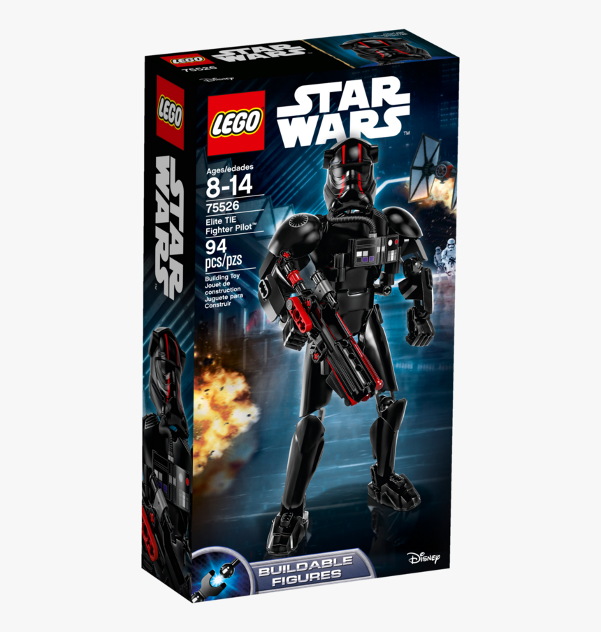 Lego Star Wars Elite Tie Fighter Pilot, HD Png Download