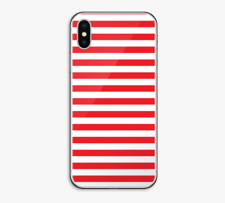 Christmas Stripes Skin Iphone X - Mobile Phone Case, HD Png Download