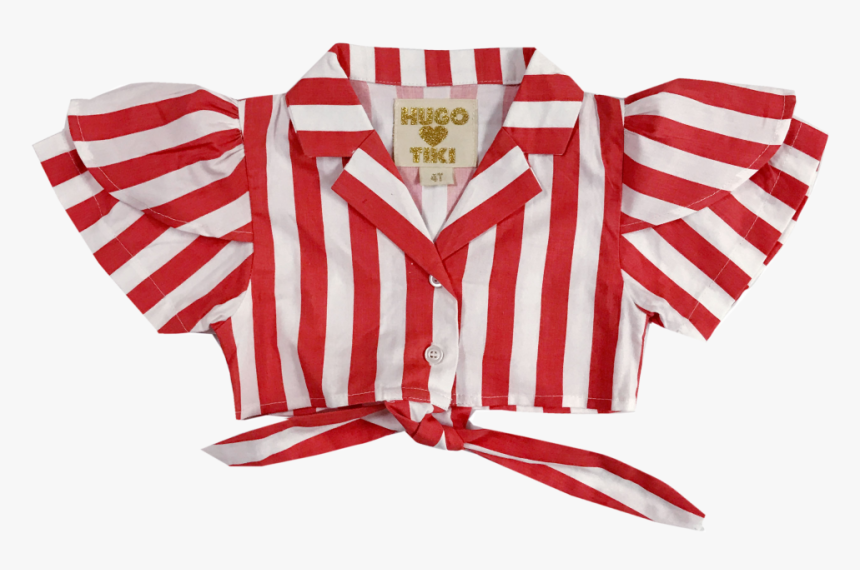 Red White Stripe Crop Top, HD Png Download
