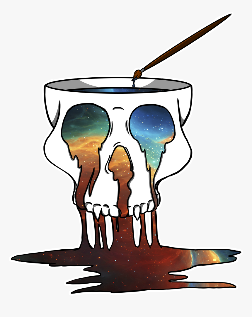 Transparent Skull Design Png - Illustration, Png Download