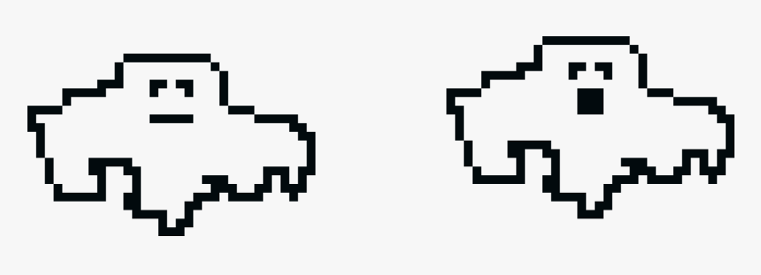 Fantasma Pixel Art Png, Transparent Png