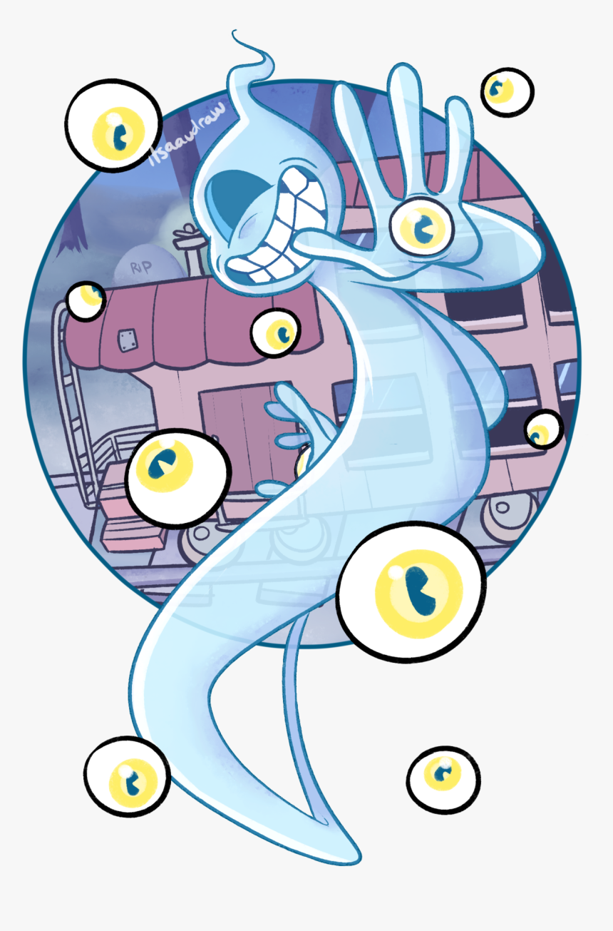 Spooky Space Idiot - Cuphead Ghost Png, Transparent Png