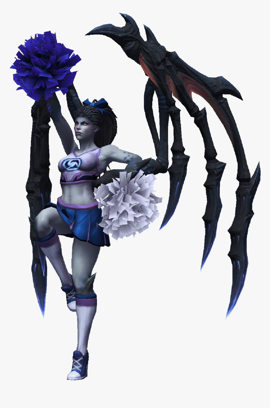 Kerrigan Champion Cheerleader Skin - Illustration, HD Png Download