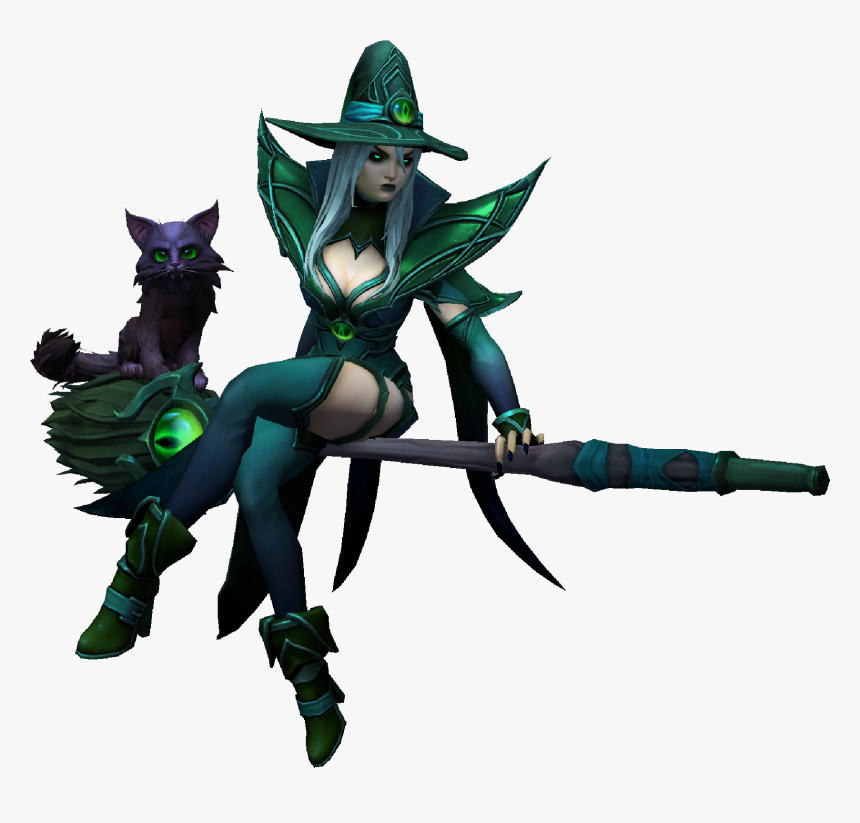 Whitemane Cat Broom Mount 1 - Illustration, HD Png Download