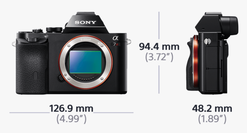 Alpha 7r Digital E Mount Camera With Full Frame Sensor, - Alpha 6300 Vs Alpha 7, HD Png Download