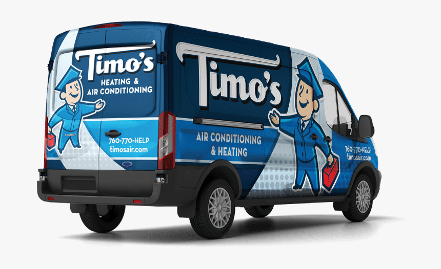 Hvac Contractors On Their Way To Help Resolve An Hvac - Unique Plumbing Truck, HD Png Download
