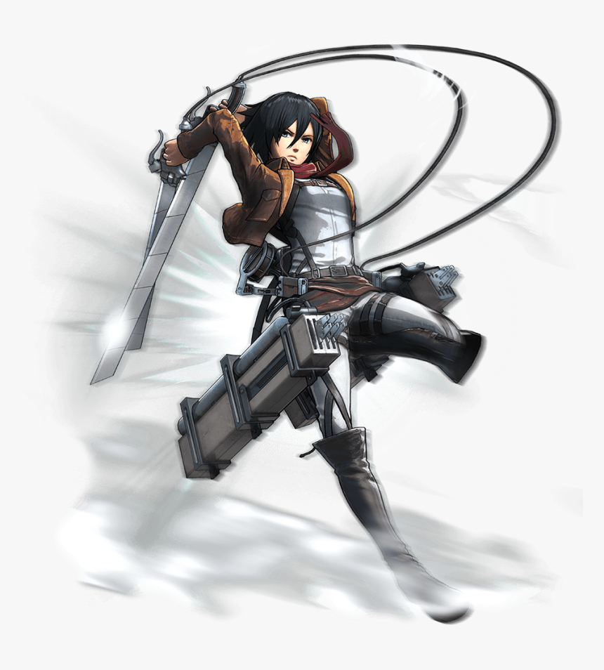 Reviewattackontitanwof - Mikasa Attack On Titan Art, HD Png Download